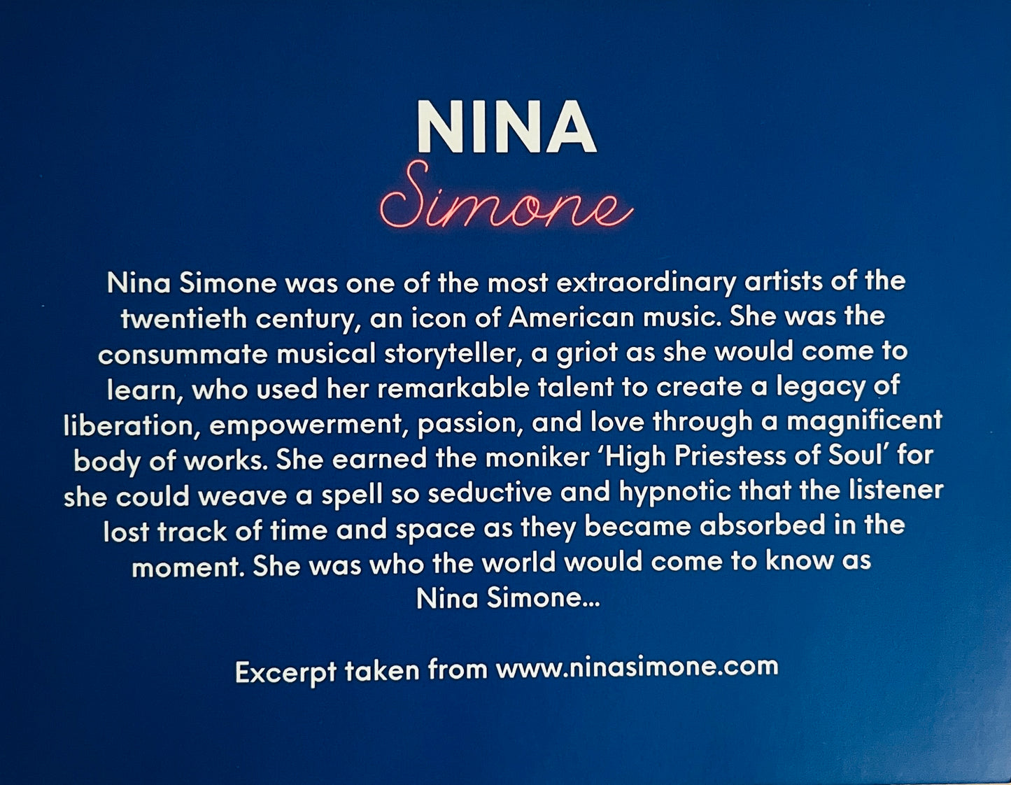 Nina Simone Collectible Gift Bundle