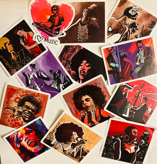 Jazz, R&B, Soul - Stickers