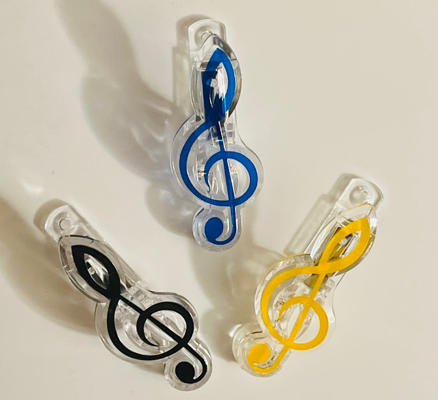 Musical Treble Clef Pencil and Clips Bundle