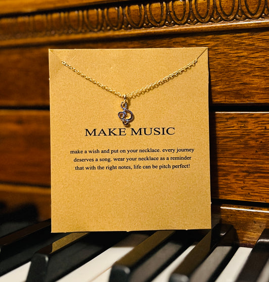 Music Charm Necklace